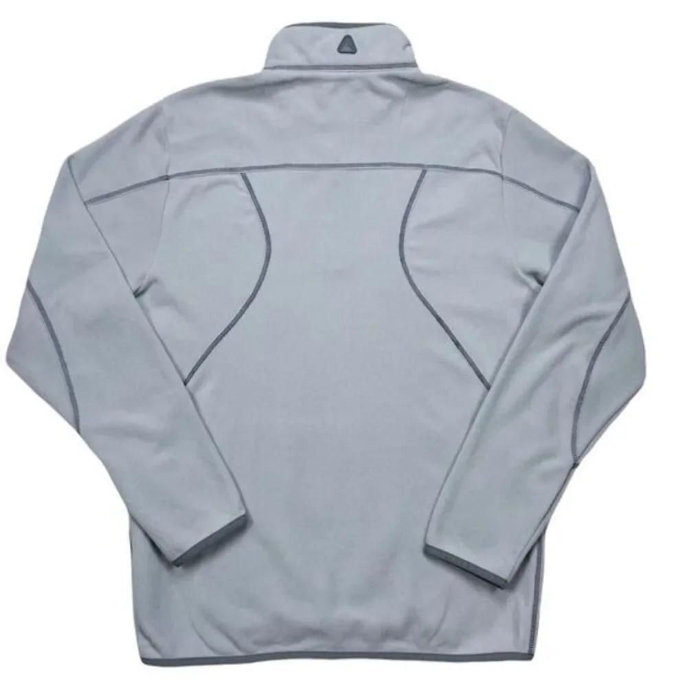 Antigua‎ Men's MLB Miami Marlins Grey Fleece Ice Pullover 1/4 Zip Size Medium